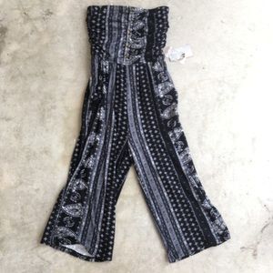J for Justify | Paisley Strapless Jumpsuit